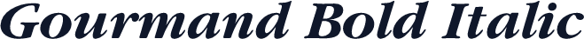 Gourmand Bold Italic