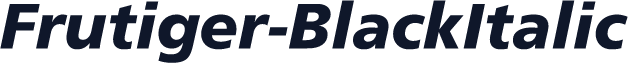 Frutiger-BlackItalic