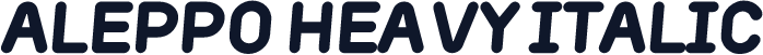 Aleppo Heavy Italic