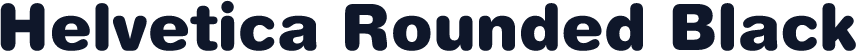 Helvetica Rounded Black