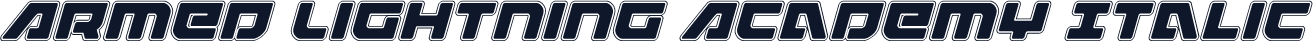 Armed Lightning Academy Italic