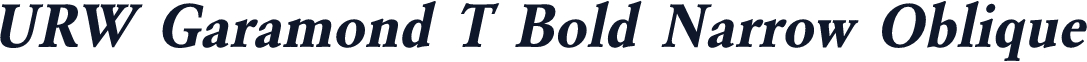 URW Garamond T Bold Narrow Oblique
