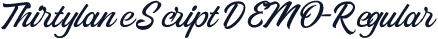 Thirtylane Script DEMO-Regular