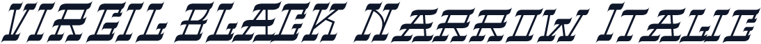 VIRGIL BLACK Narrow Italic
