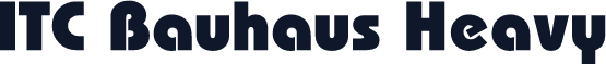 ITC Bauhaus Heavy