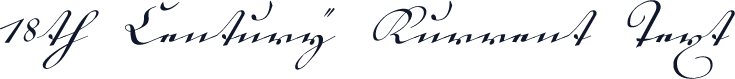 18th Century Kurrent Text