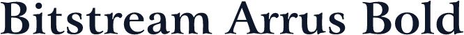 Bitstream Arrus Bold