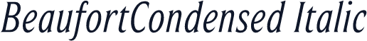 BeaufortCondensed Italic