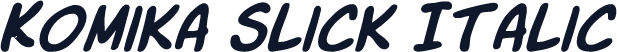 Komika Slick Italic
