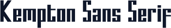 Kempton Sans Serif
