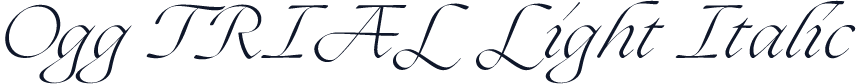 Ogg TRIAL Light Italic