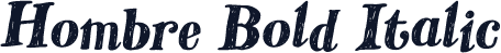 Hombre Bold Italic