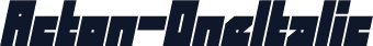 Acton-OneItalic