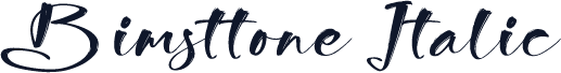 Bimsttone Italic