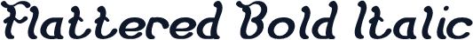 Flattered Bold Italic