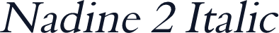 Nadine 2 Italic