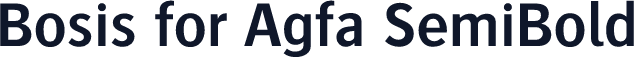 Bosis for Agfa SemiBold