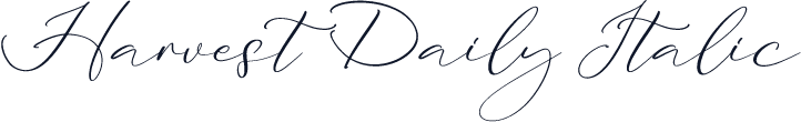 Harvest Daily Italic