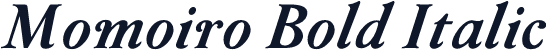 Momoiro Bold Italic