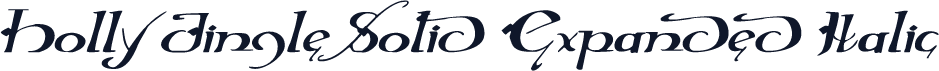 Holly Jingle Solid Expanded Italic