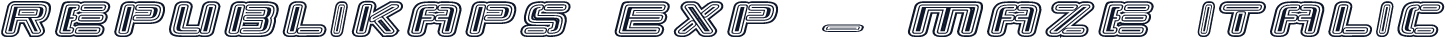 Republikaps Exp - Maze Italic
