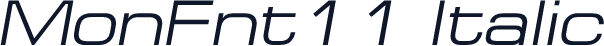 MonFnt11 Italic