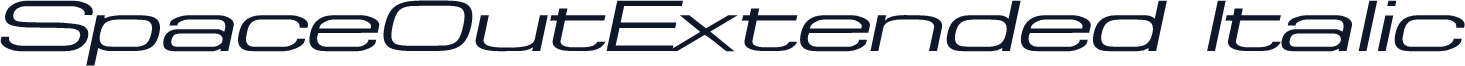 SpaceOutExtended Italic