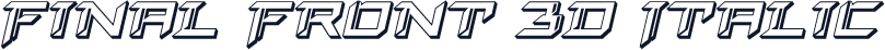 Final Front 3D Italic