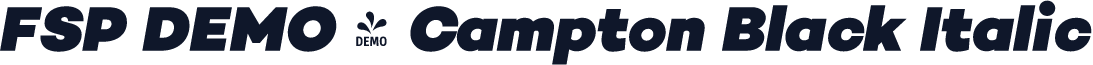 FSP DEMO - Campton Black Italic
