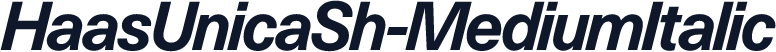 HaasUnicaSh-MediumItalic