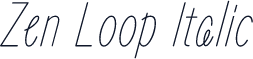 Zen Loop Italic