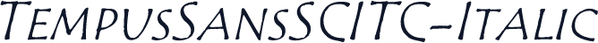 TempusSansSCITC-Italic