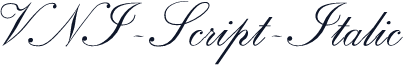 VNI-Script-Italic
