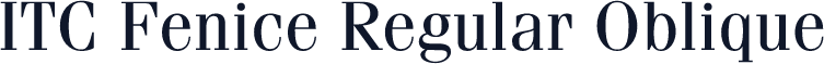 ITC Fenice Regular Oblique