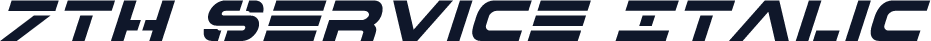 7th Service Italic