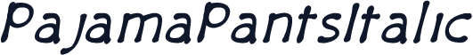 PajamaPantsItalic