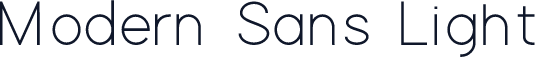 Modern Sans Light