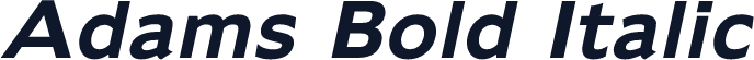 Adams Bold Italic