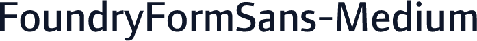 FoundryFormSans-Medium