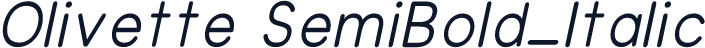 Olivette SemiBold_Italic