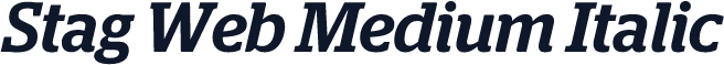 Stag Web Medium Italic