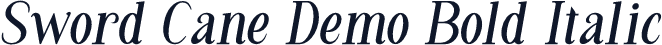 Sword Cane Demo Bold Italic
