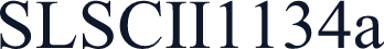SLSCII1134a