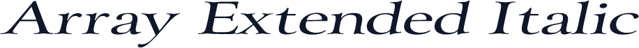Array Extended Italic