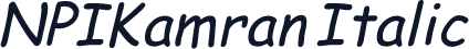 NPIKamran Italic