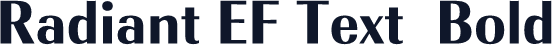 Radiant EF Text  Bold