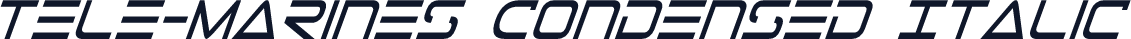 Tele-Marines Condensed Italic