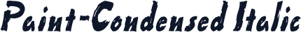 Paint-Condensed Italic