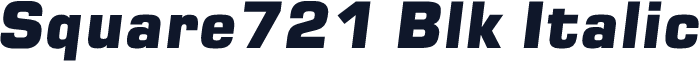 Square721 Blk Italic