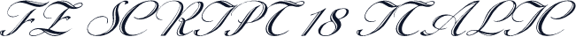FZ SCRIPT 18 ITALIC